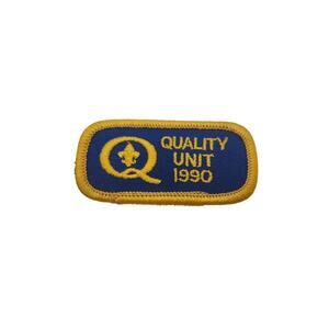 1990 Boy Scouts of America Quality Unit Patch BSA Vintage Uniform Badge